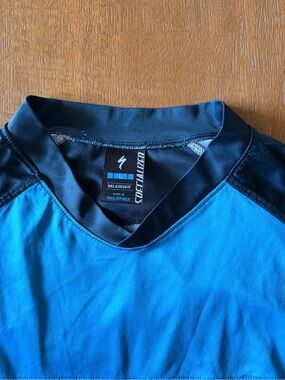 Specialized Bright Blue Cycling Jersey with Black Trim